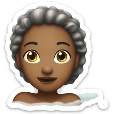 Clean girl soap bath sticker