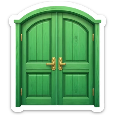 doende verde sticker