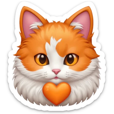 Hello  kiti avec un coeur sticker