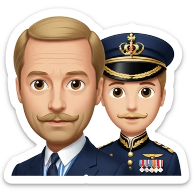 Prince George Duke Of Kent 5th Son of King George V but he don't have beard and he is husband of Princess Marina Of Greece And Denmark  sticker