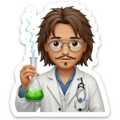jack sparrow scientist sticker