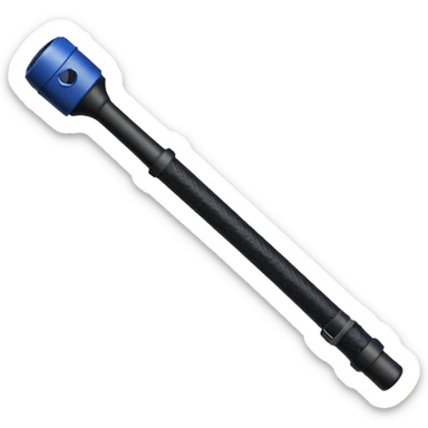 two police batons with grip sticker