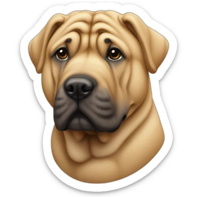 adult sharpei rhude sticker
