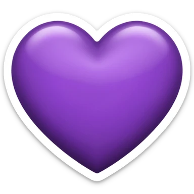 Half Black heart and half Purple Heart sticker