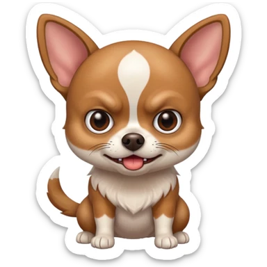 chihuahua enojado sticker