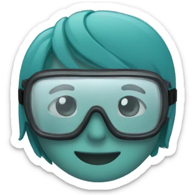 goggles for laboratory sticker