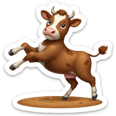 cow emoji for kick sticker
