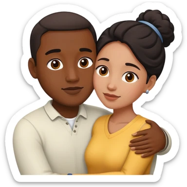 Interracial dp sticker