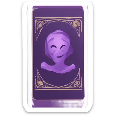 tarot cards purple colors sticker