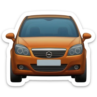 Opel Astra G front view sticker