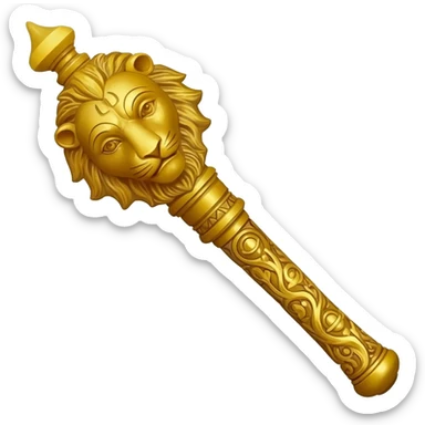 Lord hanuman mace sticker