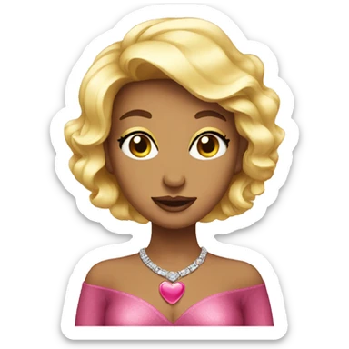 Glamor heart sticker