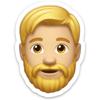 Roux musclé poils blonds sticker