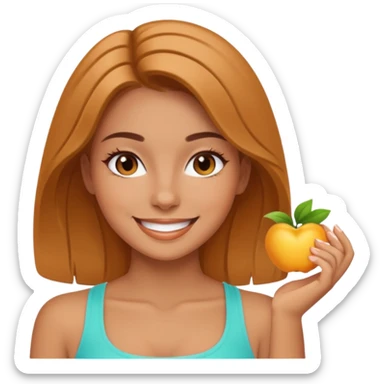 wellnes girl sticker