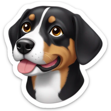 Eating Entlebucher zennenhund sticker