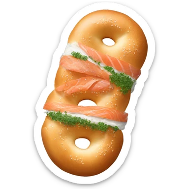 bagel with lox sticker