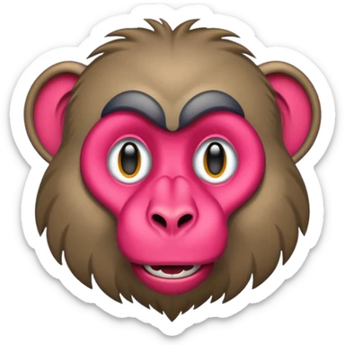 baboon quiz logo sticker