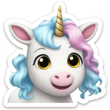 Unicorn baby sticker