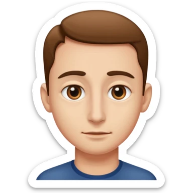 Make the nose bigger and eyes smaller  sticker