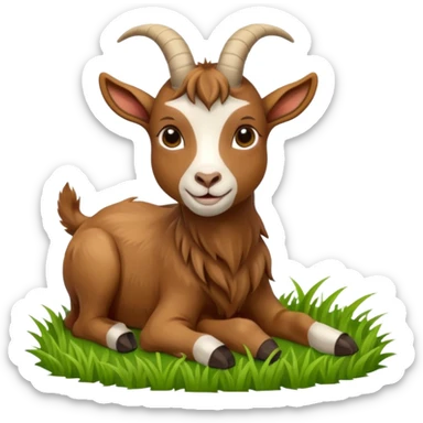 goat eating  sticker