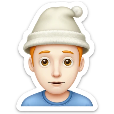 A man that looks stupid sticker