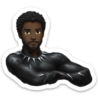 Black panther wonderful sticker