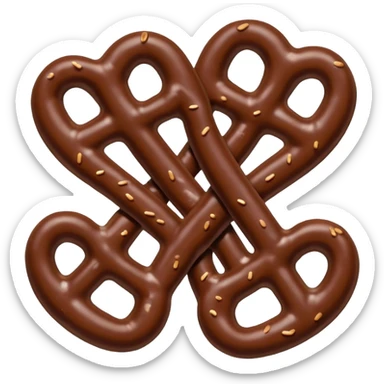 Hersheys chocolate pretzels  sticker
