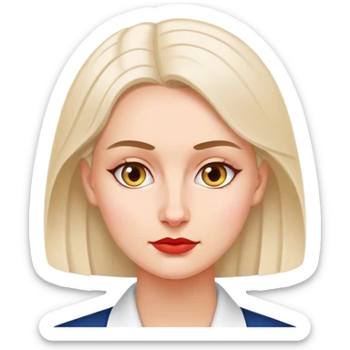 patriot polish european woman simple patriot politician modern sticker