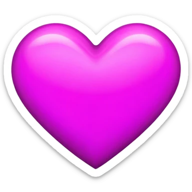A magenta heart with purple stripes  sticker