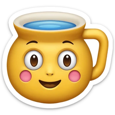 чашка чая с цветами и листьями на фоне sticker