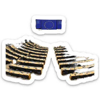 european parliament hemicycle sticker