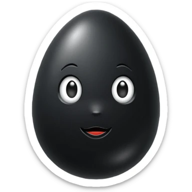 black onyx egg sticker
