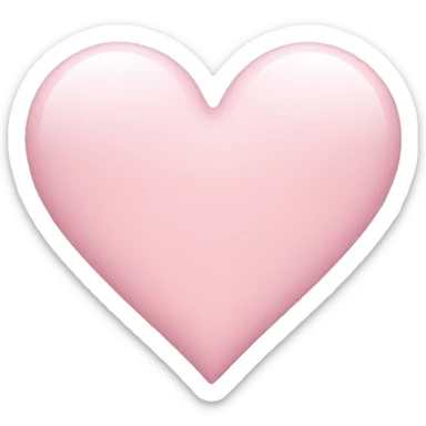 Light pink heart sticker
