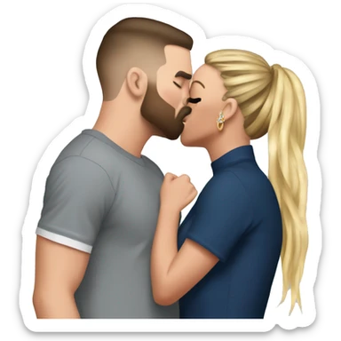 Britney Spears kissing Travis Kelce on TV sticker