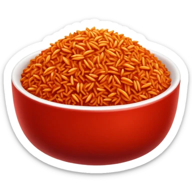 make jollof rice in a bowl sticker