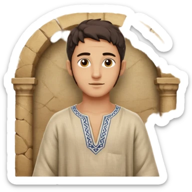 jewish man young ancient Judea sticker