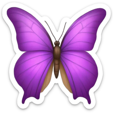 Mariposa púrpura  sticker