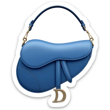 blue dior saddle bag sticker