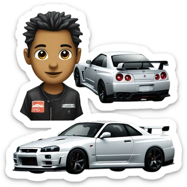 nissan gtr r34 sticker
