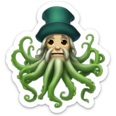 Davy Jones with tentacles sticker