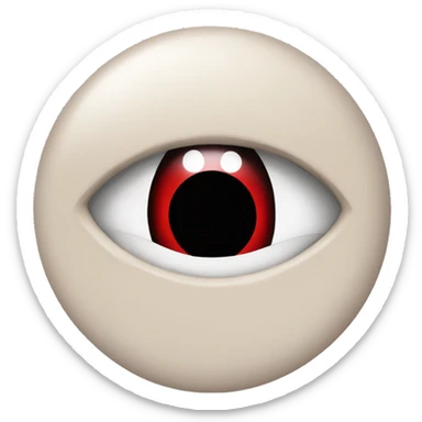 Create the sharingan eyes from the anime Naruto sticker