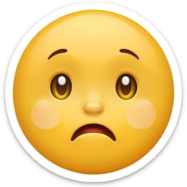 Yellow circle cringing sticker