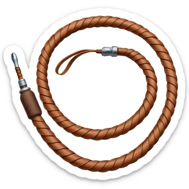 brown whip sticker