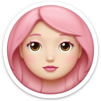 PINK BLUSH emoji sticker