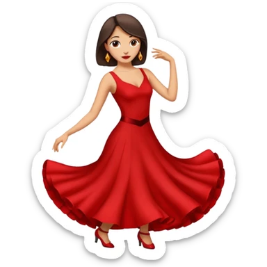 tango dancing woman emoji profile photo sticker
