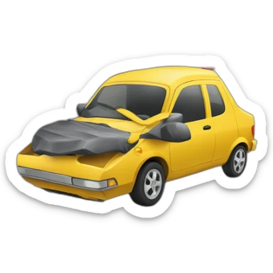 Deux voiture à contre sens  sticker