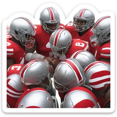 Ohio state football  sticker