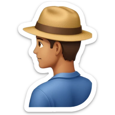 quelqu'un qui admire la vue depuis un point panoramique
 sticker