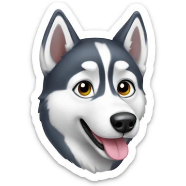 cute husky sticker