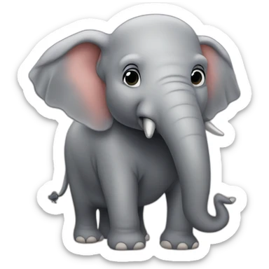 Elefant gangstyle angry sticker